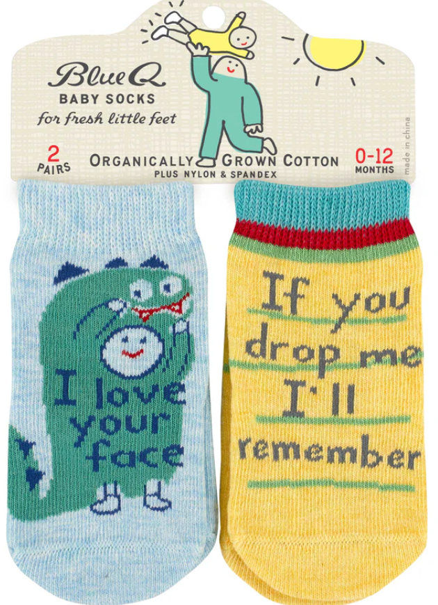 Love Your Face/Drop Me Baby Socks