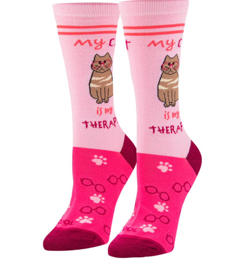 Cat Therapist Socks