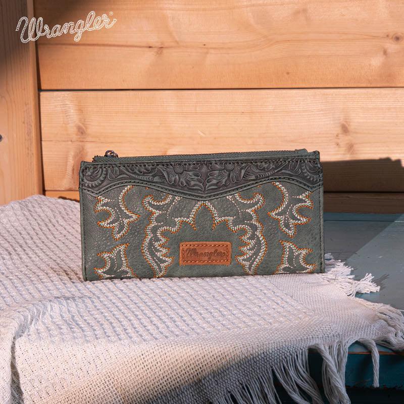 Wrangler Embroidered Bi-Fold Wallet