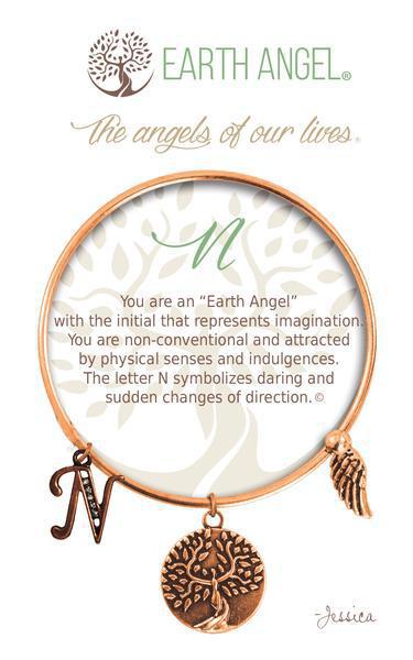 Letter N Earth Angel Bracelet