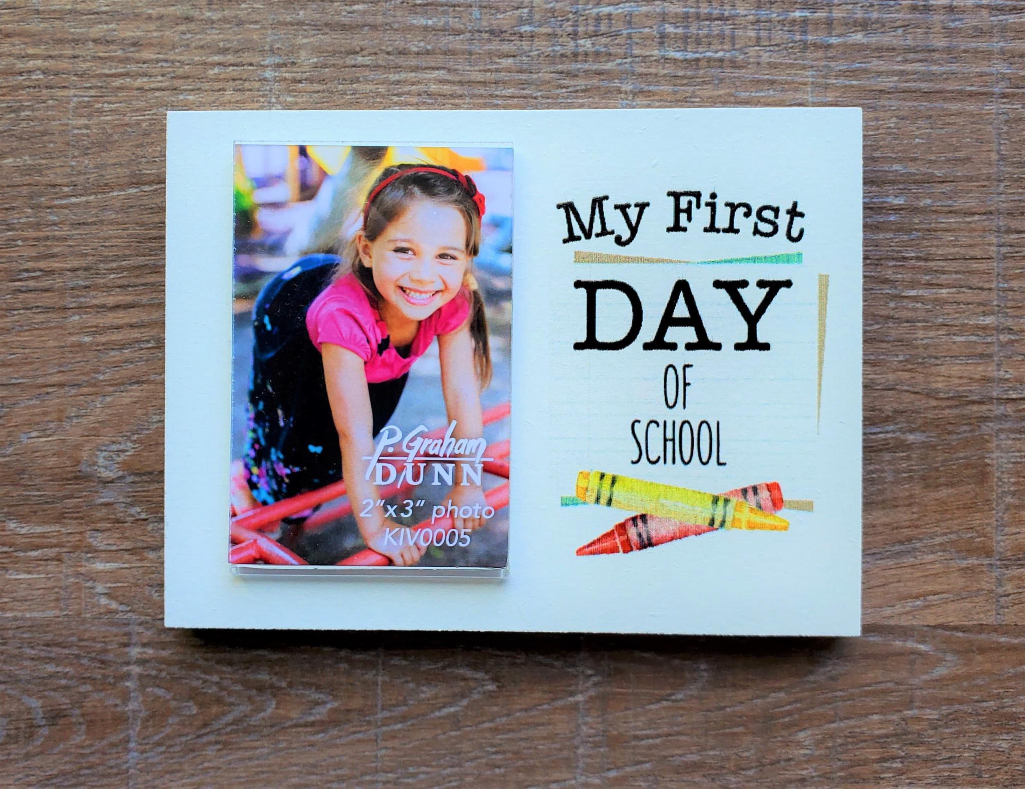 My First Day Of School Small Frame