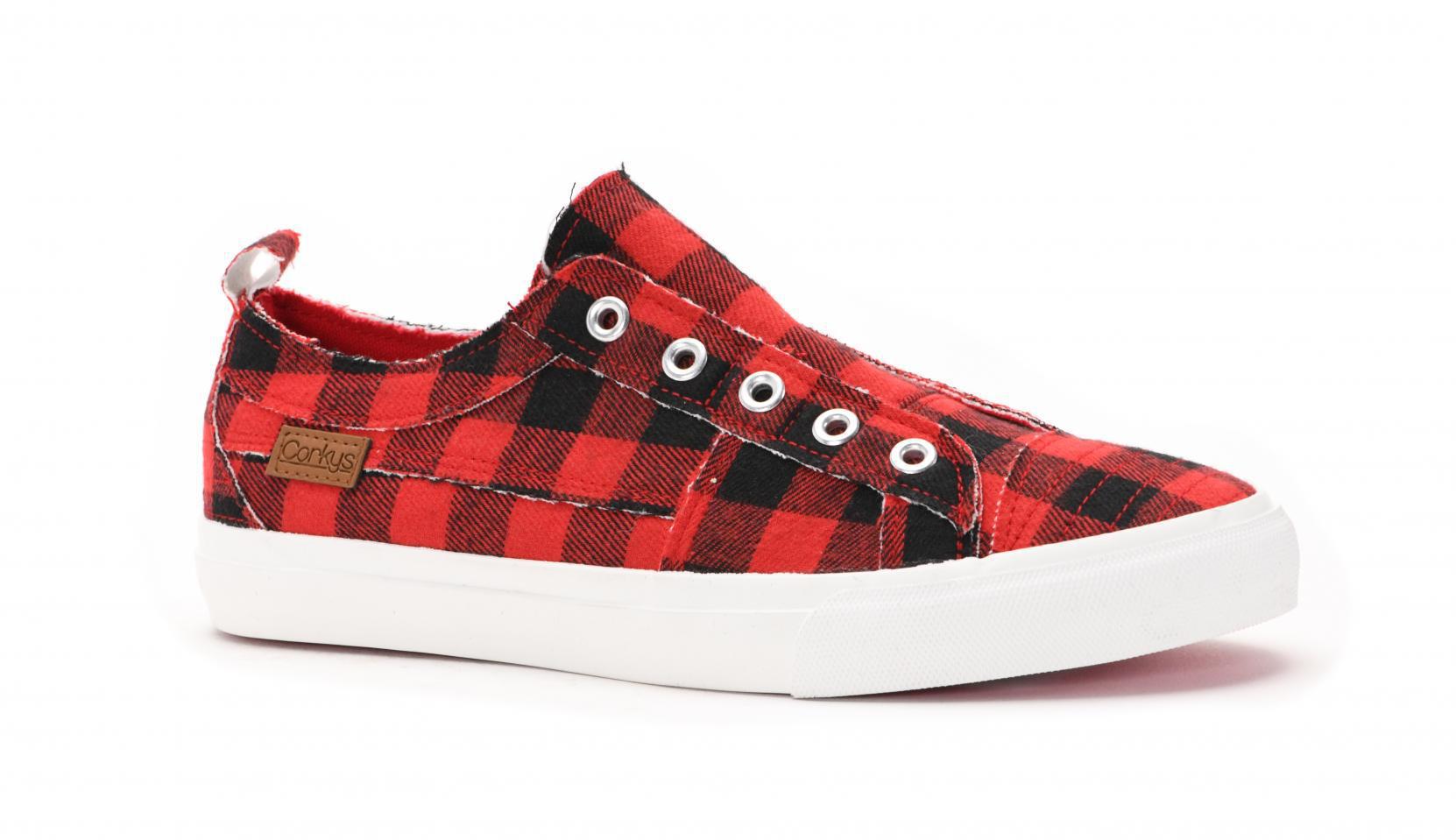 Babalu Red Plaid Sneakers