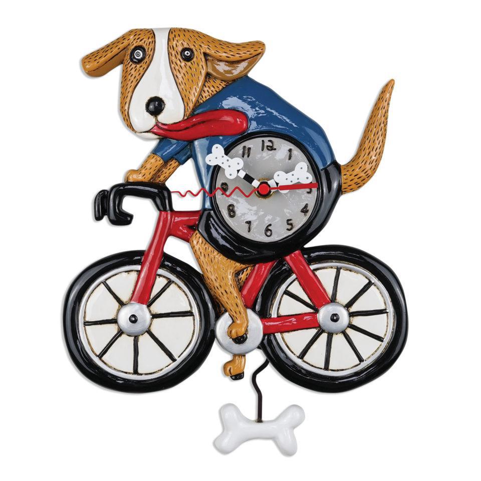 Bicycle Dog Allen Design Clock