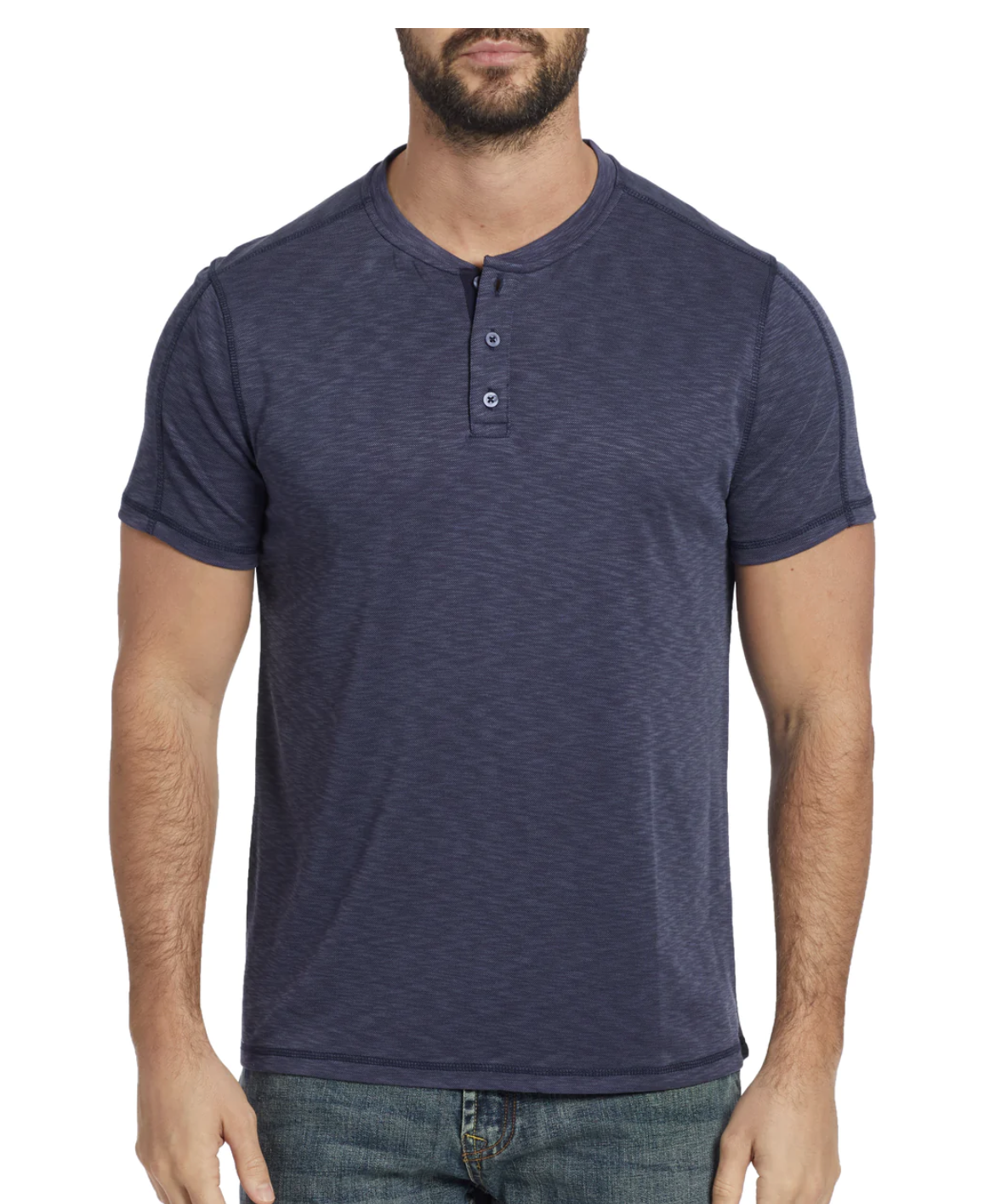 Momentum Navy Henley