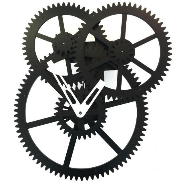 Triple Gear Wall Clock