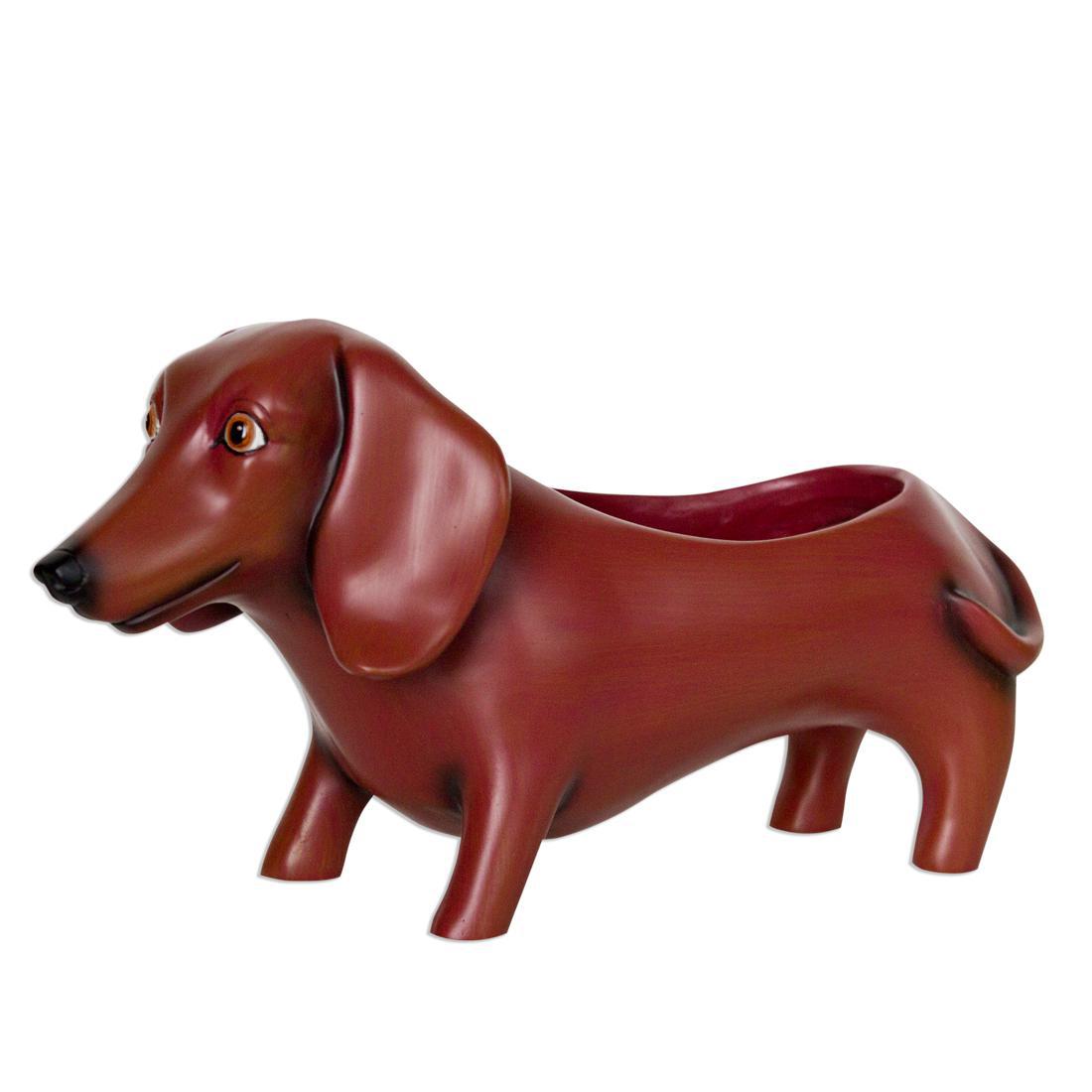 Oscar Dachshund Planter