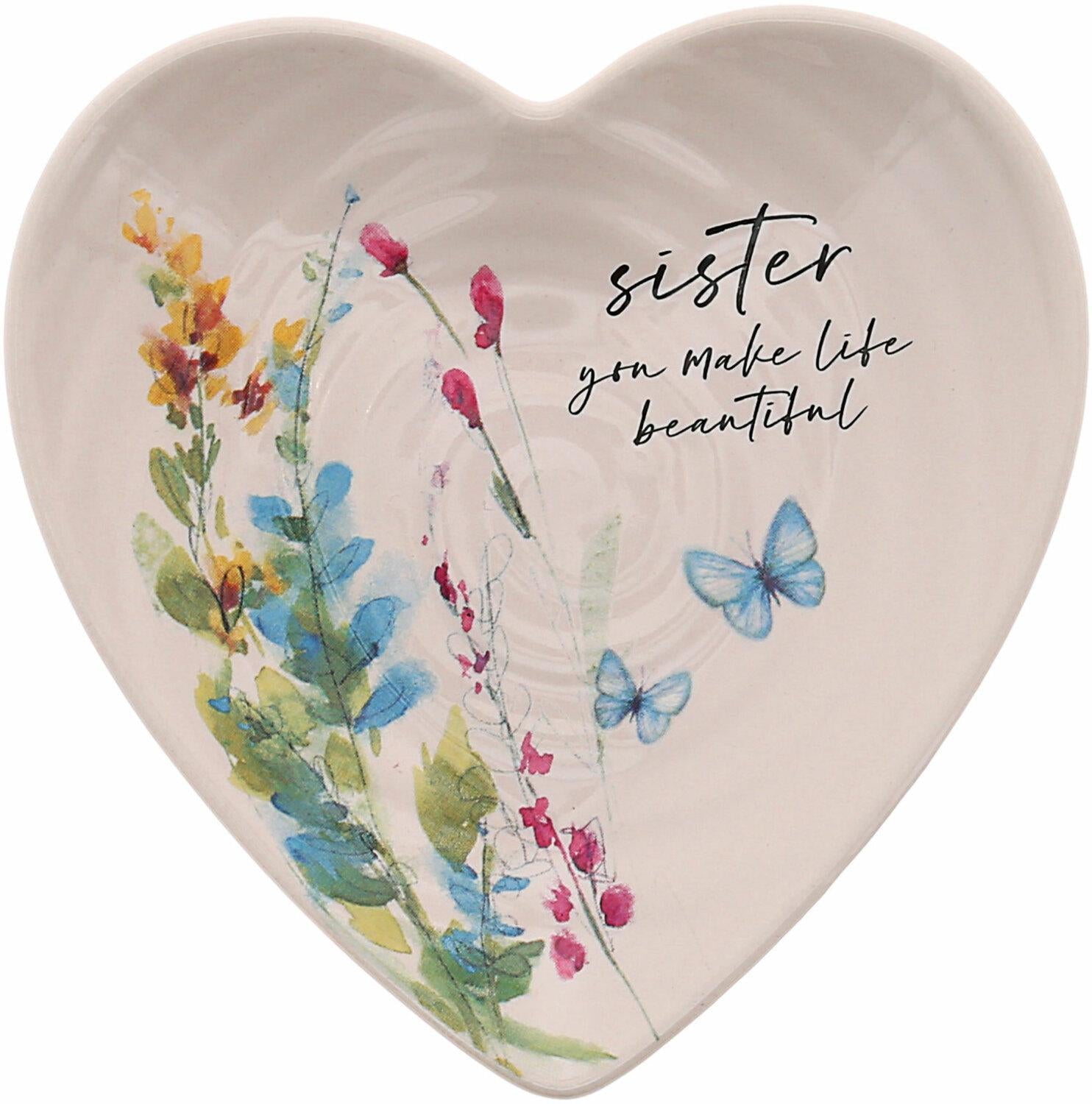 Sister You Make Life Beautiful Keepsake Dish