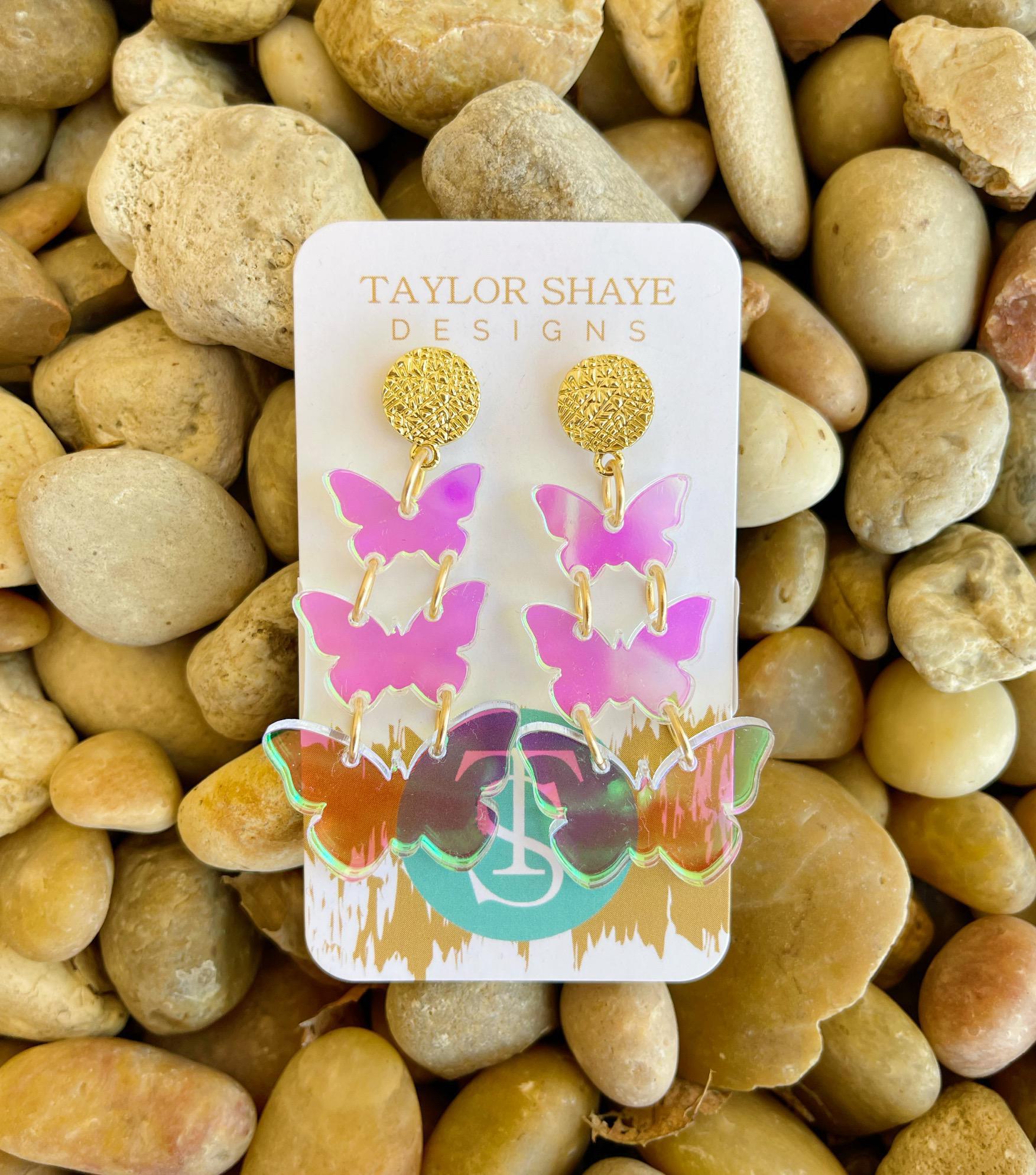 Butterfly Iridescent Earrings