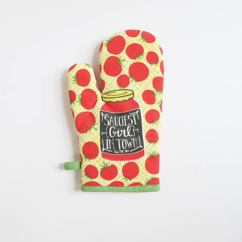 Sauciest Girl In Town Oven Mitt