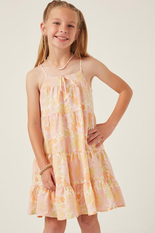 Youth Floral Tiered Dress