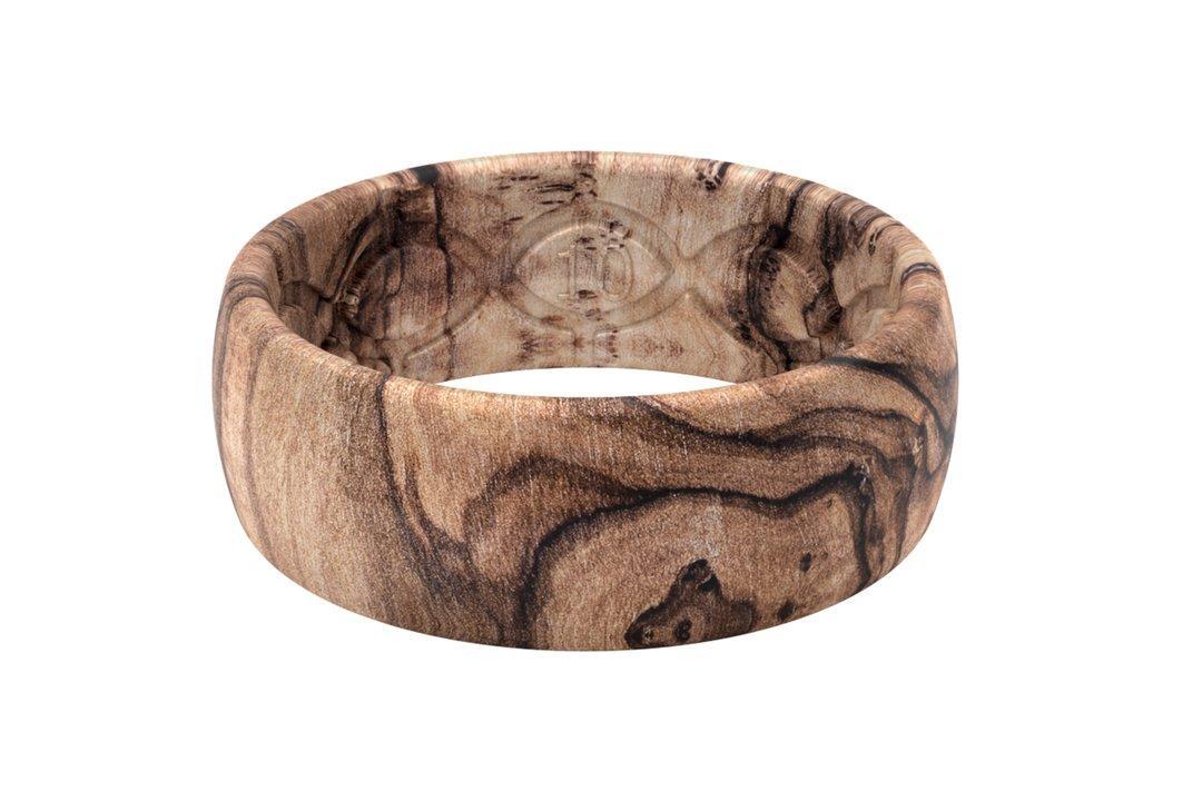 Nomad Burled Walnut Groove Life Silicone Ring