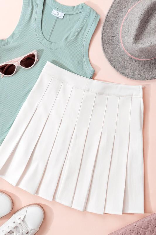 Tennis Pleated Skirt