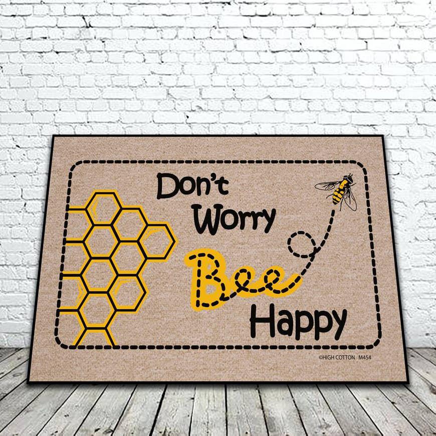 Don't Worry Be Happy Door Mat