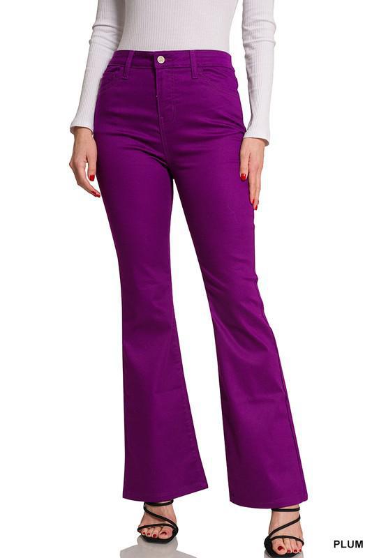 Plum Bootcut Pants