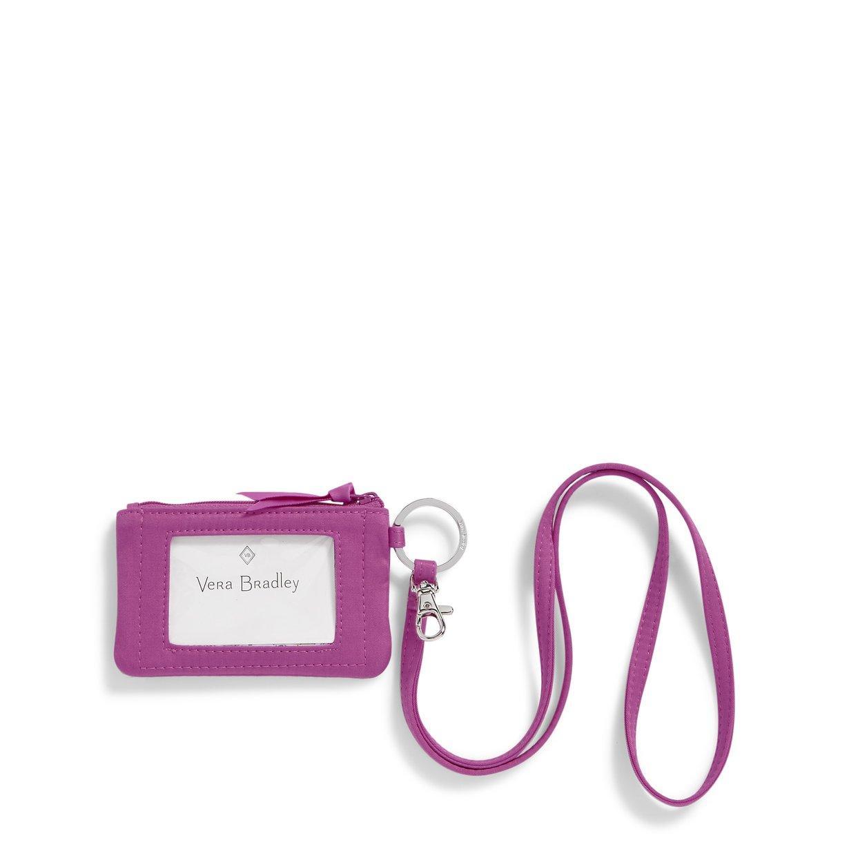 Zip ID Lanyard In Rich Orchid