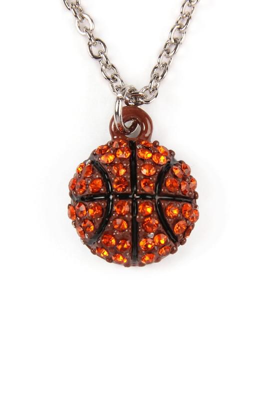 Basketball Pendant Necklace