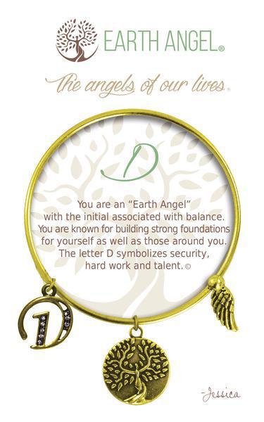 Letter D Earth Angel Bracelet