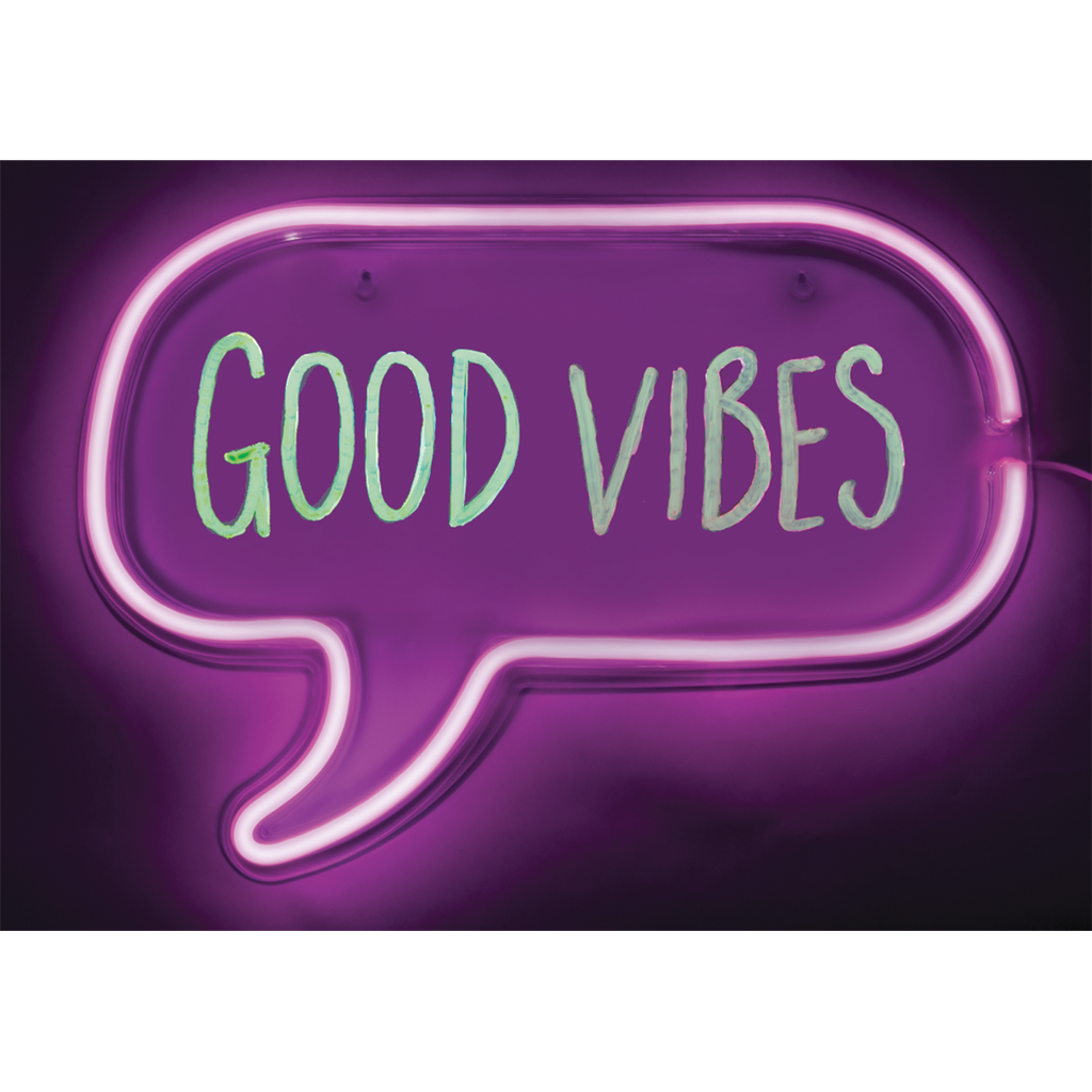 Neon Speech Bubble Light Frame