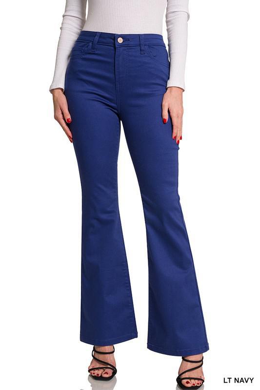 Navy Bootcut Pants