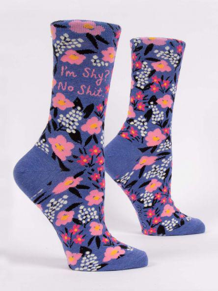 I'm Shy? No Shit. Women's Crew Socks