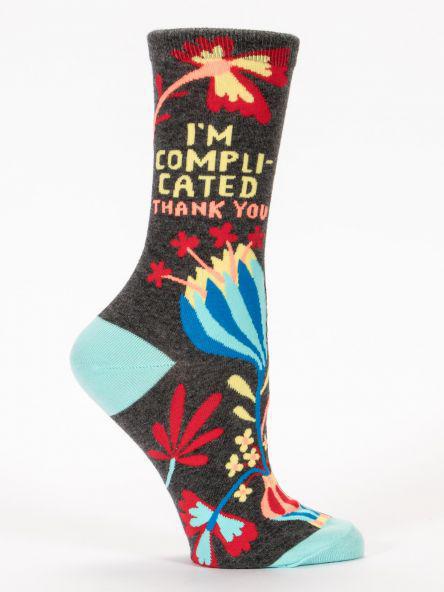 I'm Complicated Thank You Crew Socks