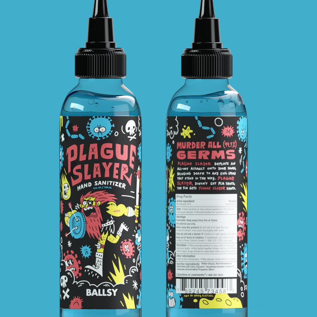 Plague Slayer Hand Sanitizer Ballsy