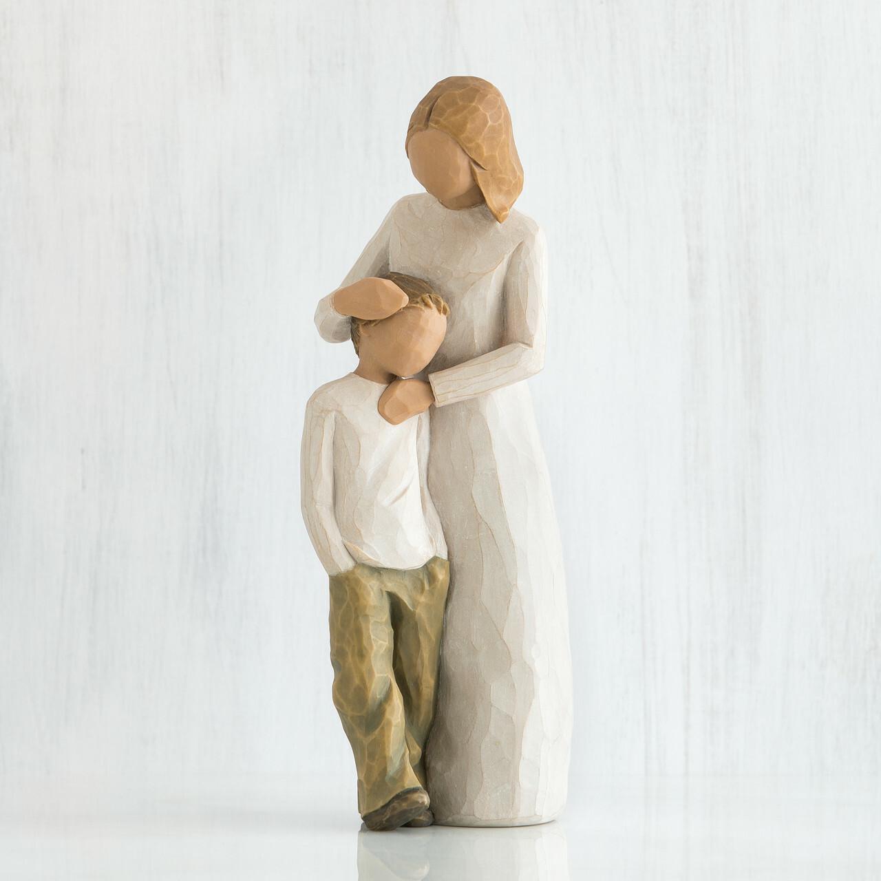 Mother and Son Figure