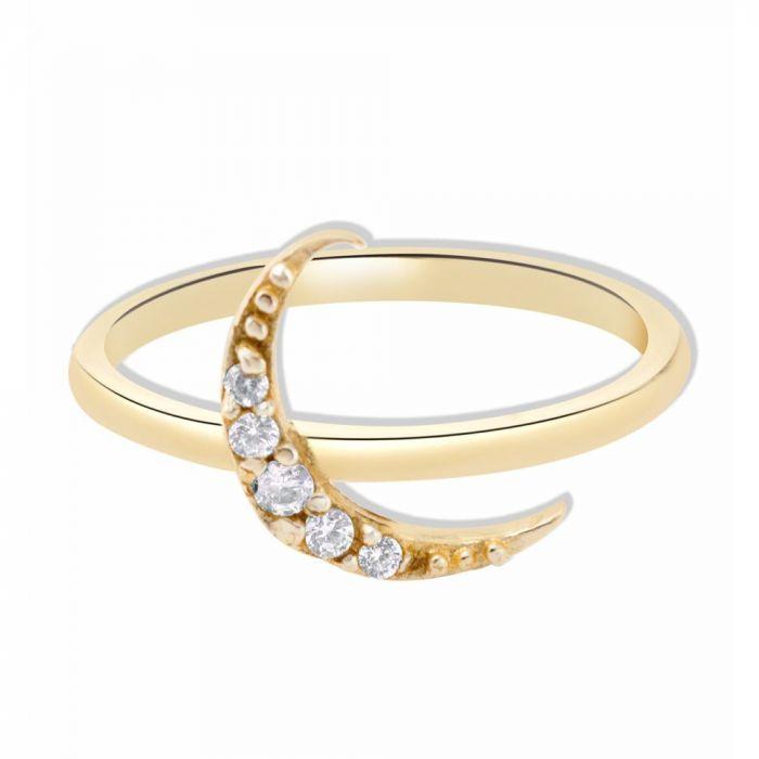 Moon Pie Gold Ring