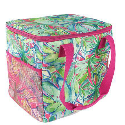 Cooler Tote Green Palm