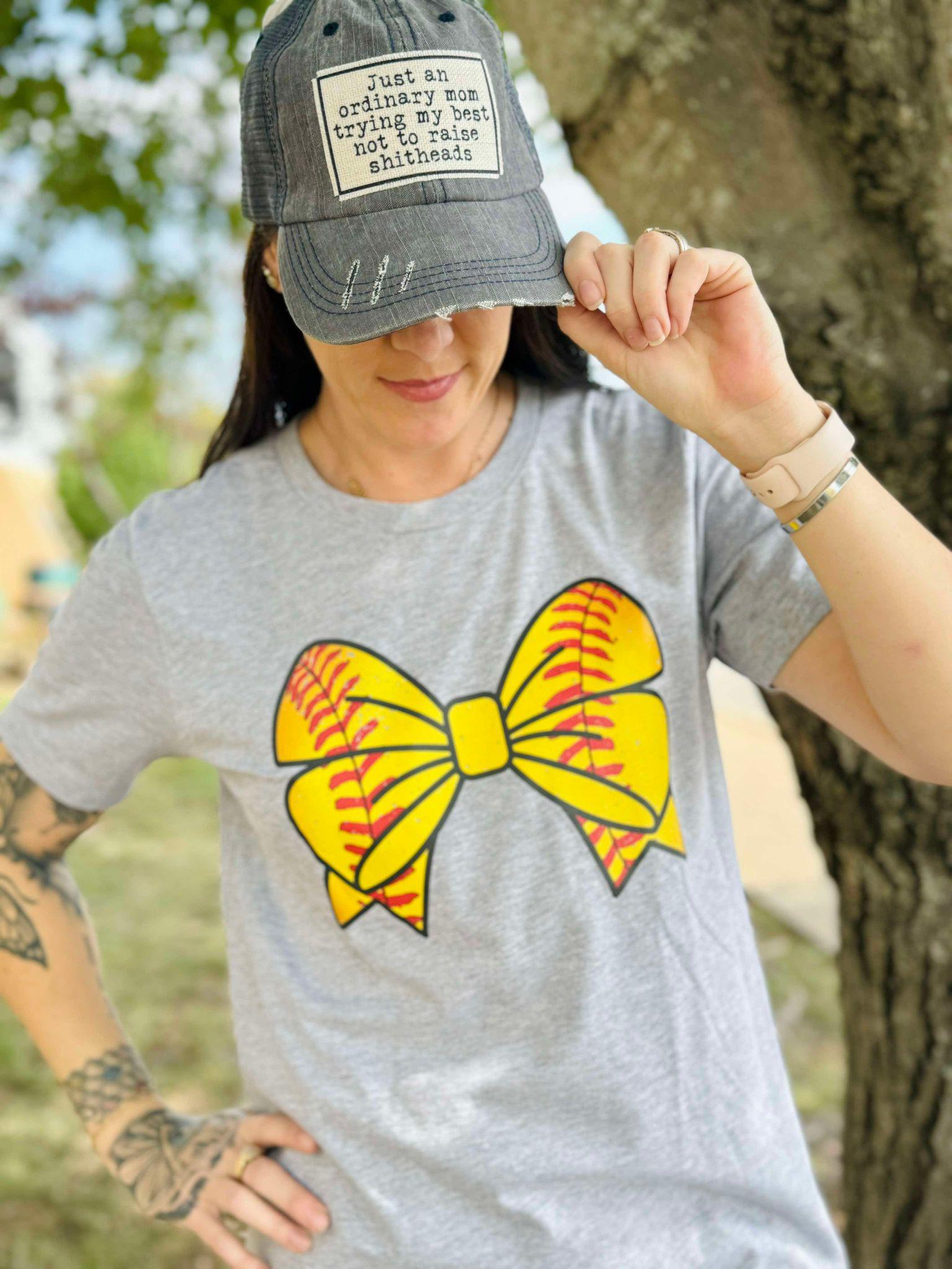 Softball Bow Tee