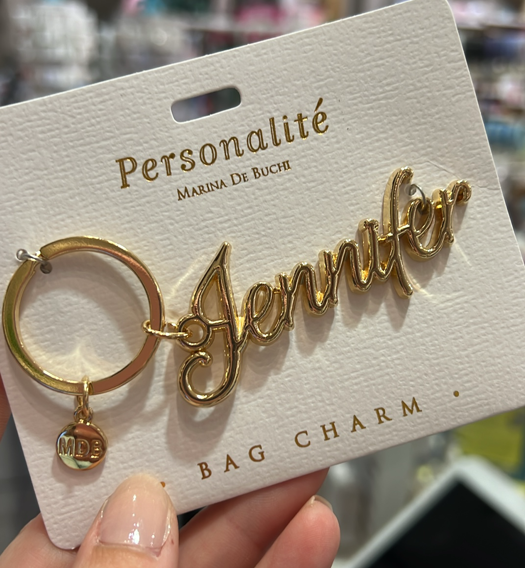 Jennifer Bag Charm Keyring