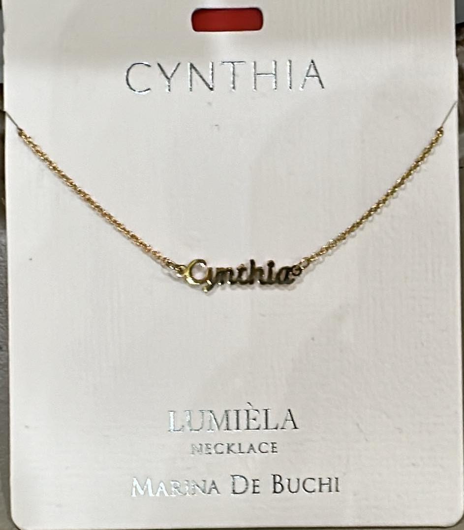 Cynthia Name Necklace