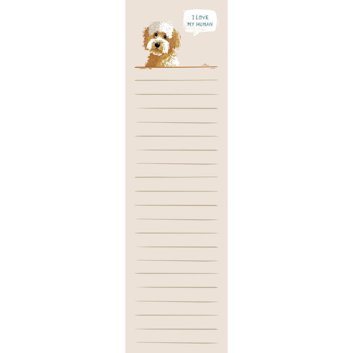 I Love My Human Note Pad
