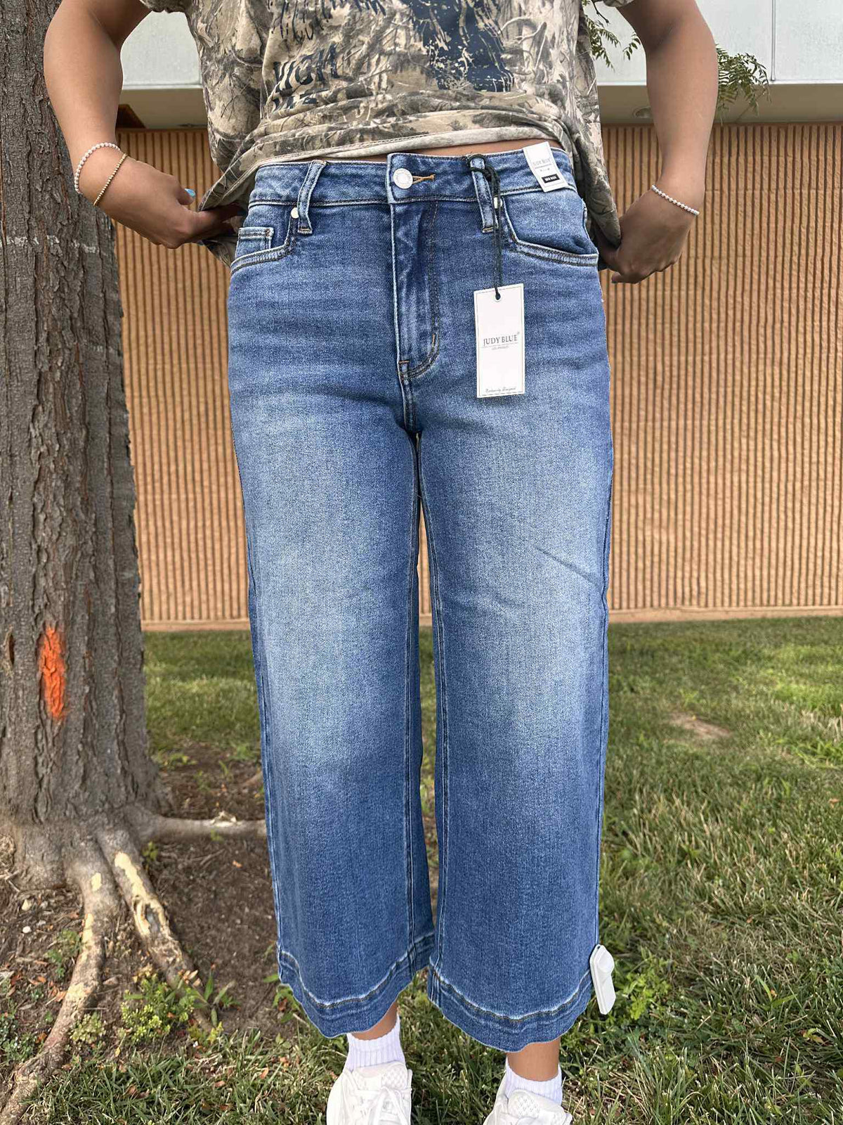 Judy Blue MR Wide Crop Vintage Pants