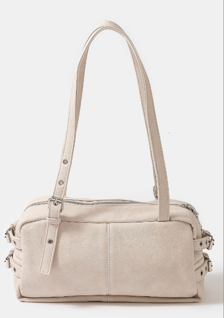 Multi-Grommet Strap Rectangular Handbag