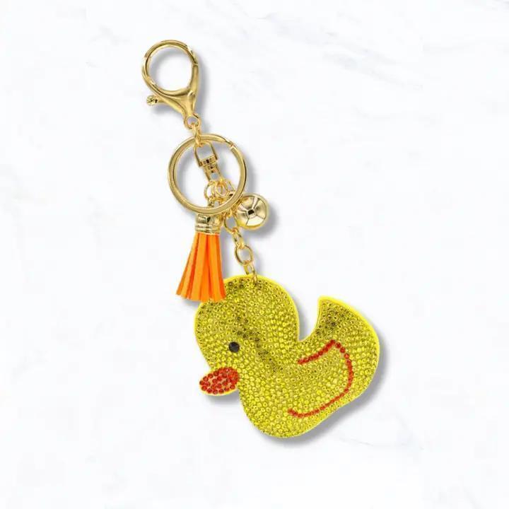 Puffy Rhinestone Keychains
