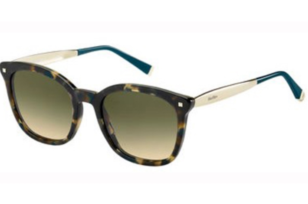 Max Mara Needle 3 Tortoise Dark Teal Sunglasses