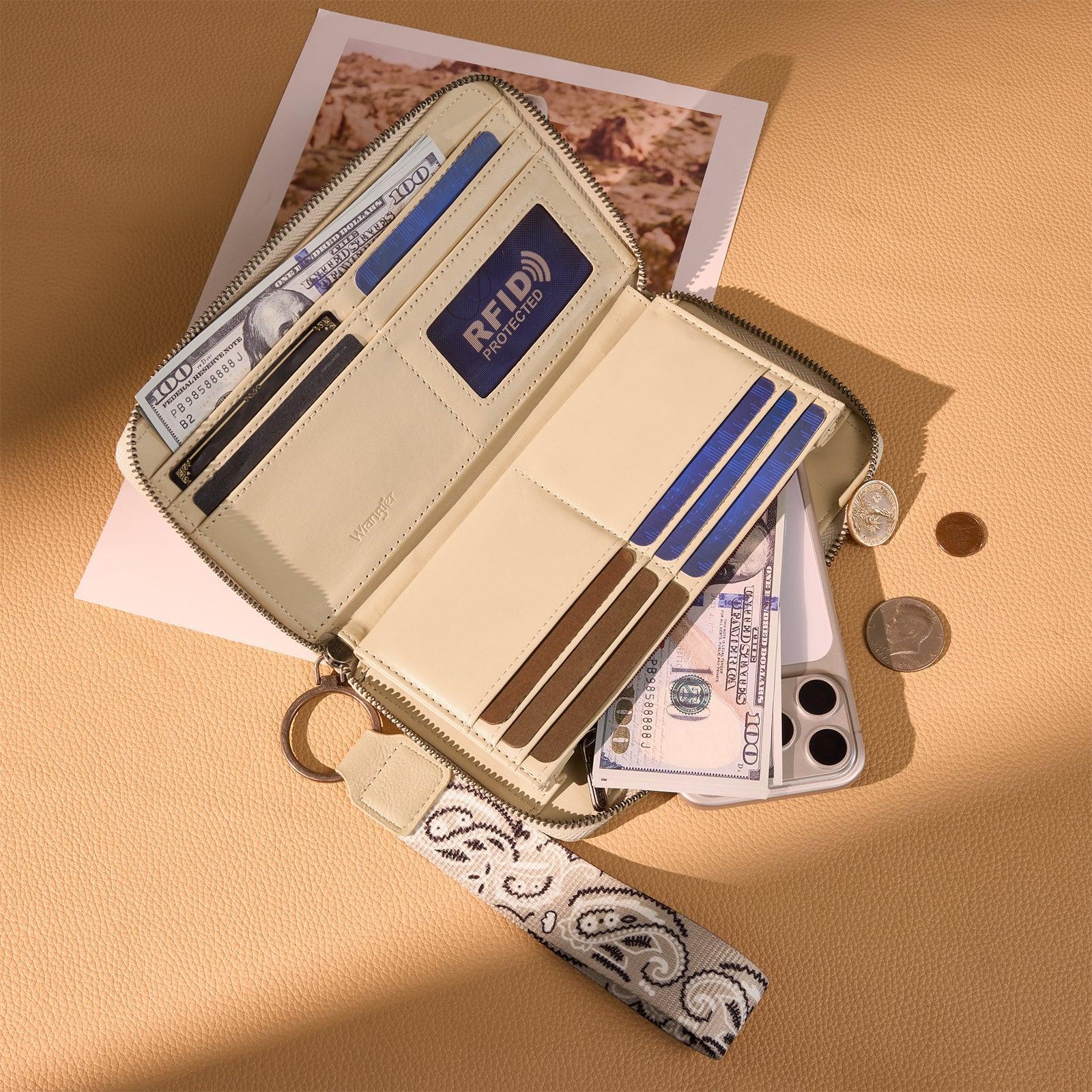 Wrangler Bandana Paisley Print Wallet