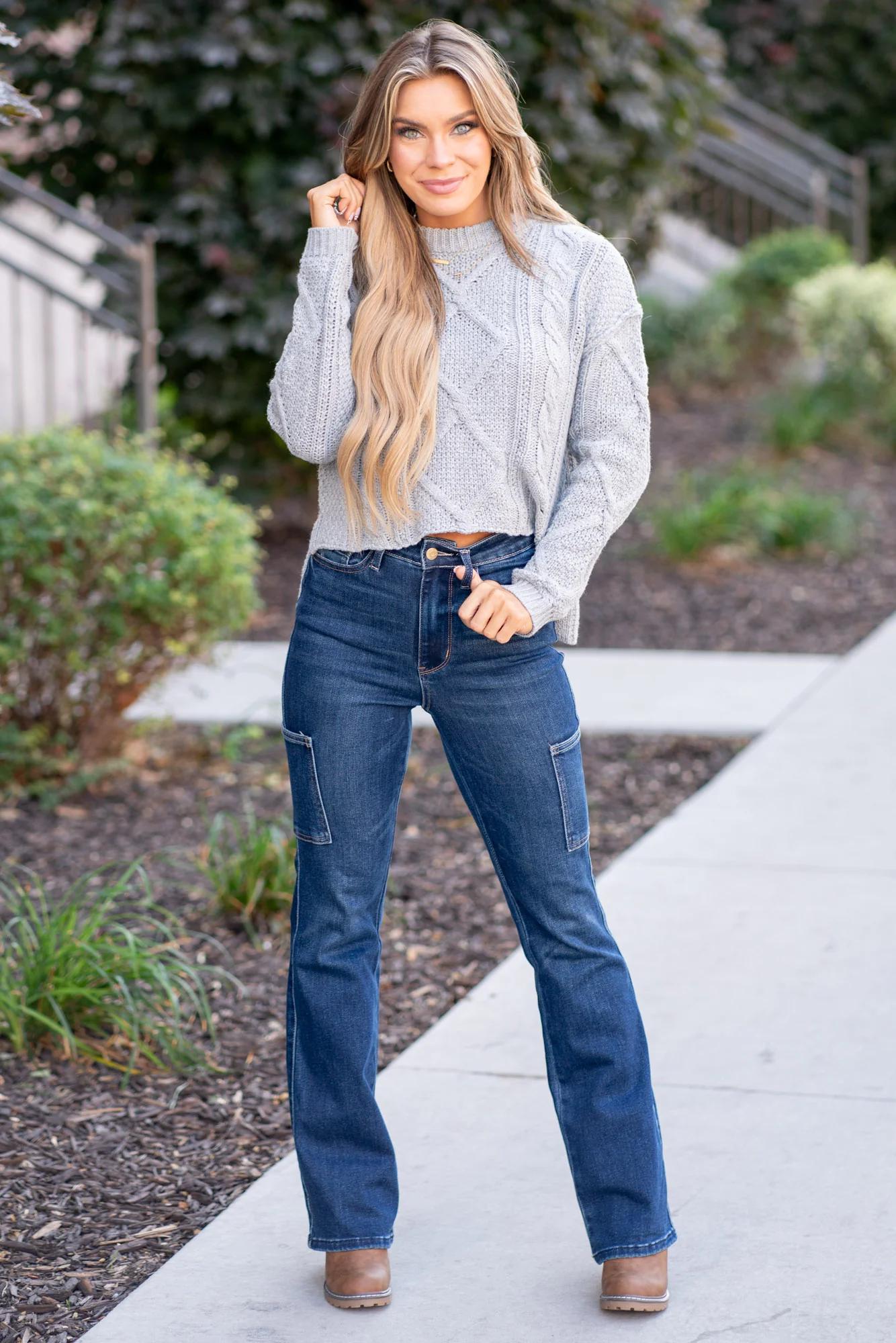 Judy Blue HW Cargo Bootcut Jeans