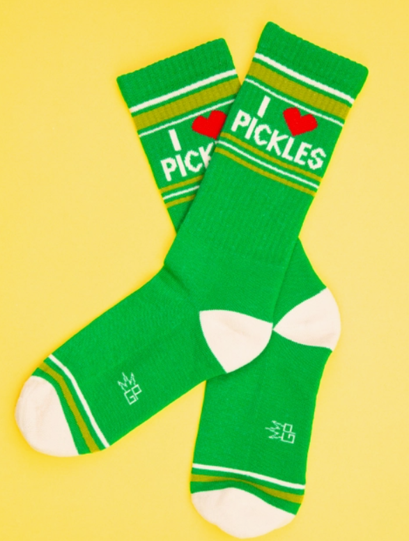 I Heart Pickles Gym Socks