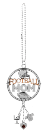 Football Mom Car Charm
