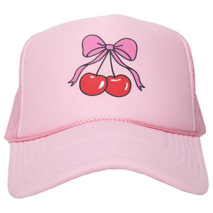 Cherry Bow Trucker Hat