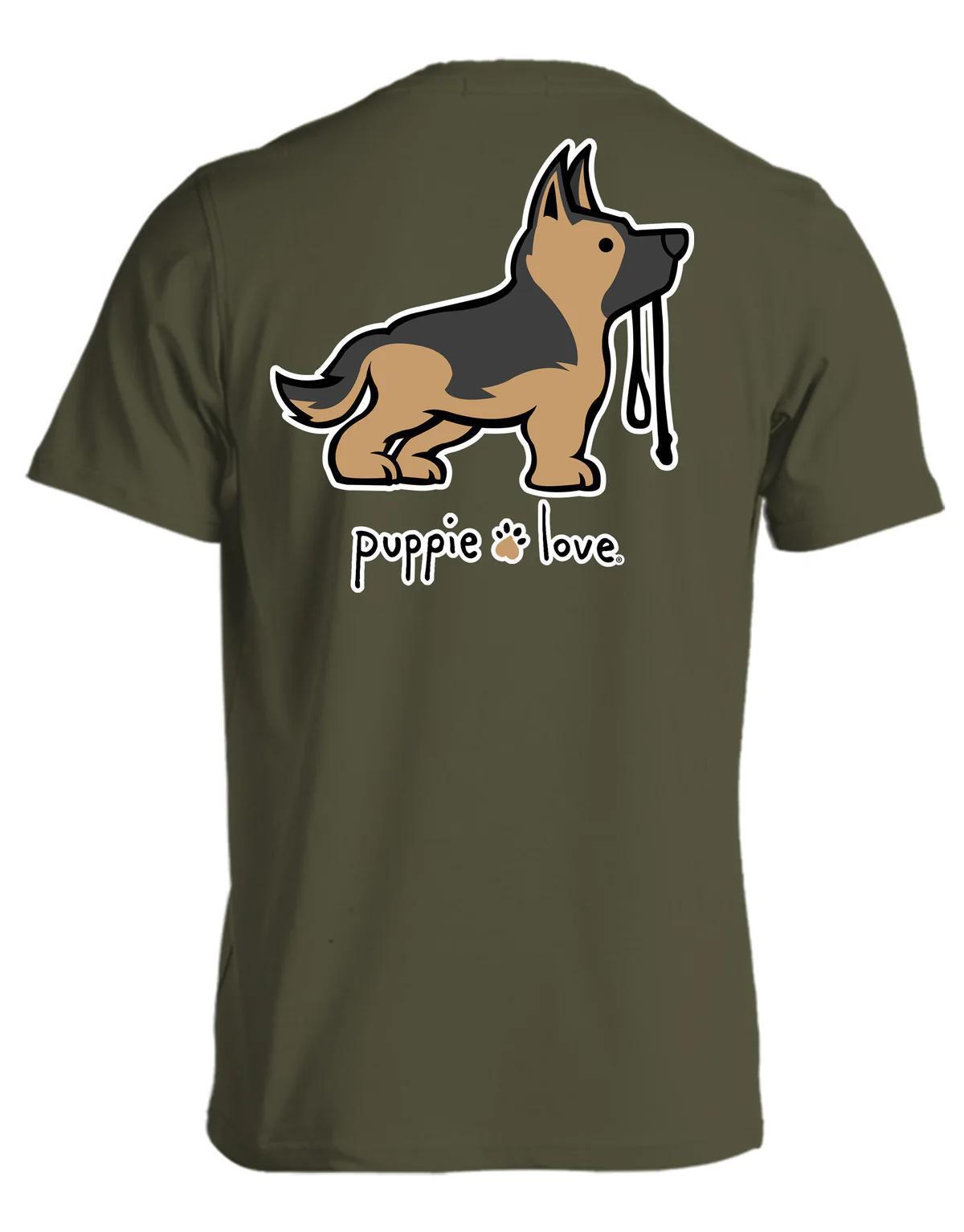 Puppie Love - GERMAN SHEPHERD PUP Adult Tee