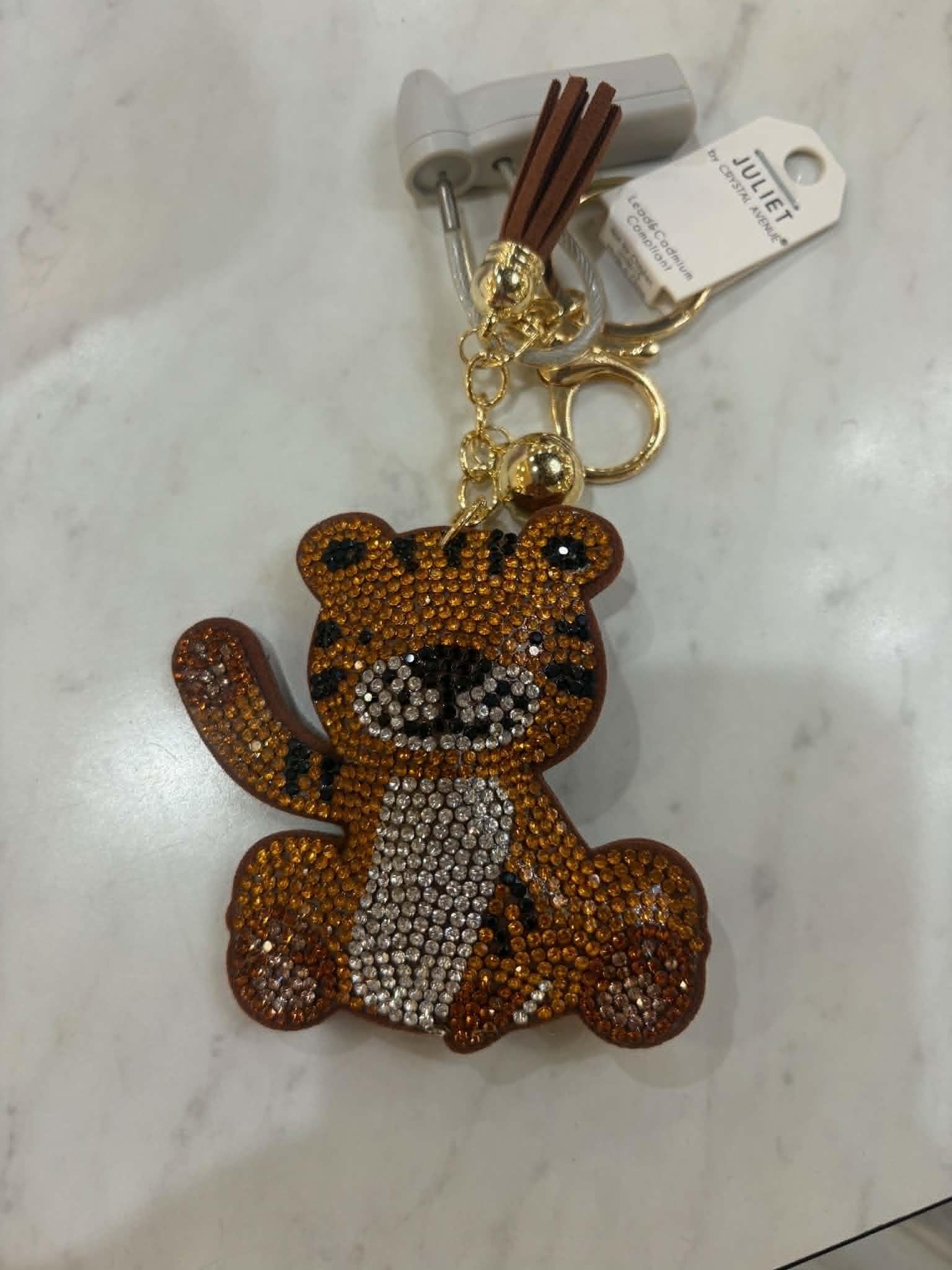 Puffy Rhinestone Keychains