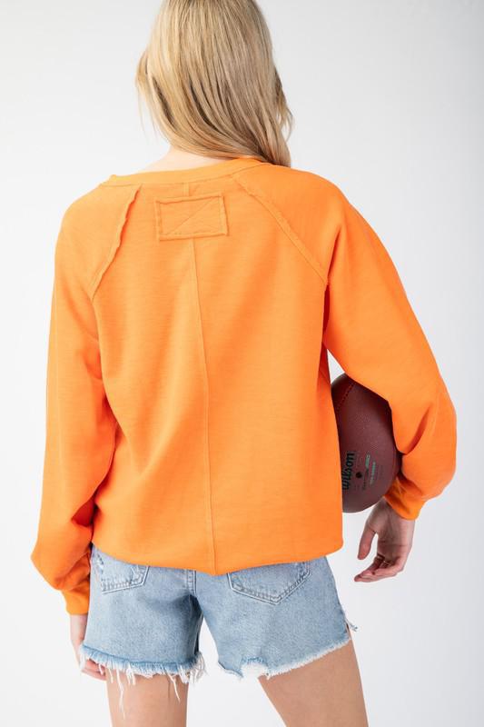 Orange Mineral Sweatshirt