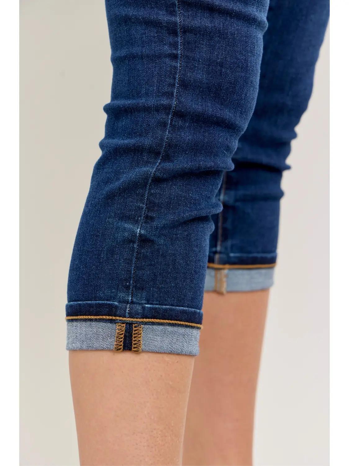 Judy Blue HW Single Cuff Capris