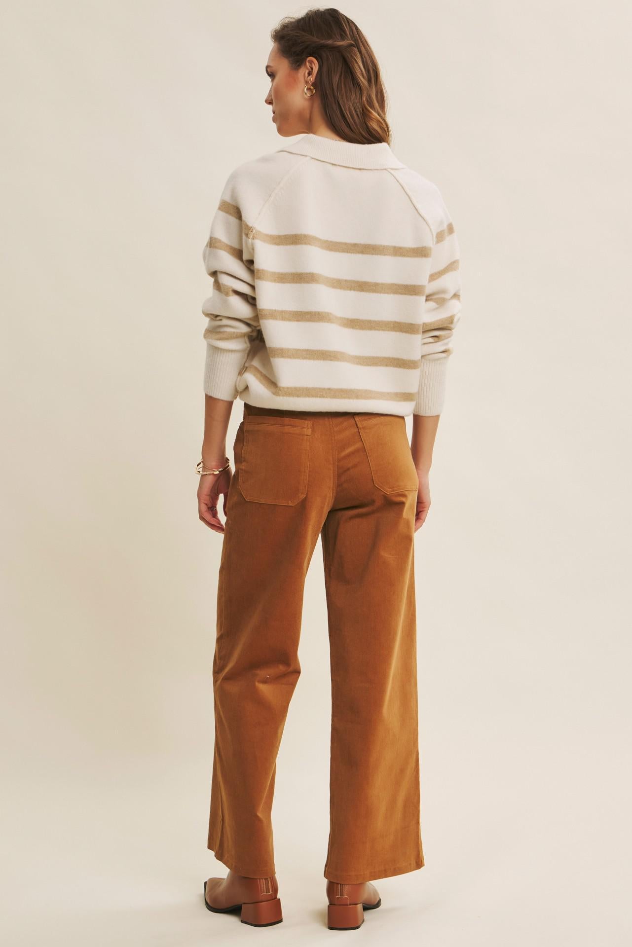 Cozy Chic Corduroy Wide-leg Pants