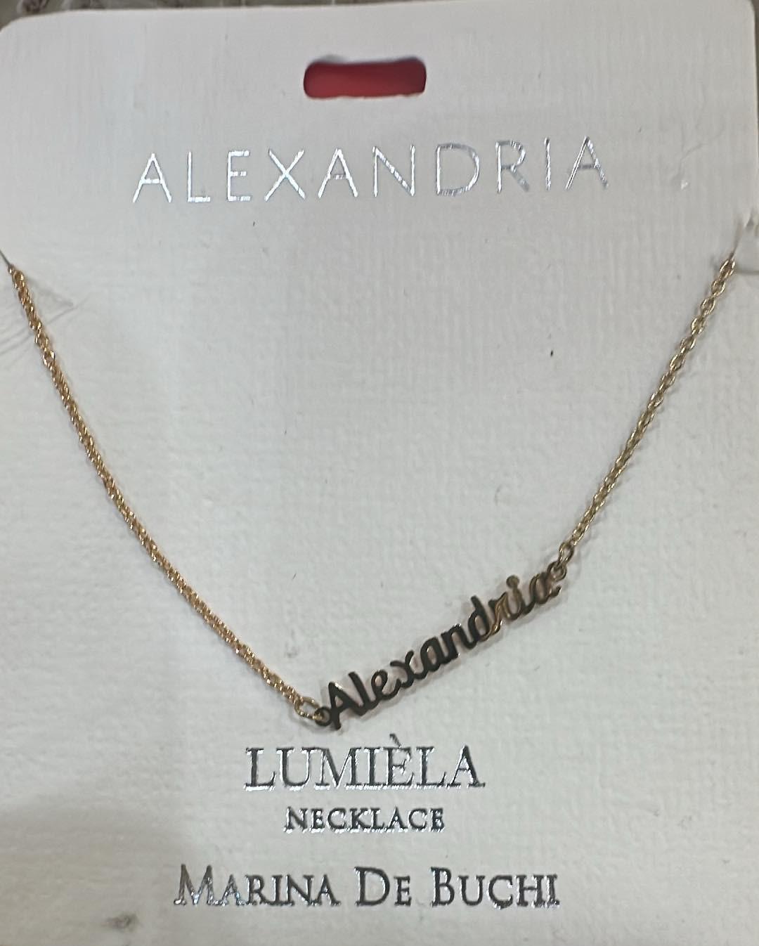 Lumiela Alexandria Name Necklace