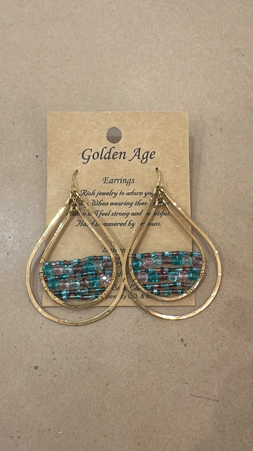 Beaded Bar Earrings