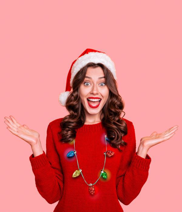 Lotsa LITES!® Holiday Frost Light-Up Bulb Necklace